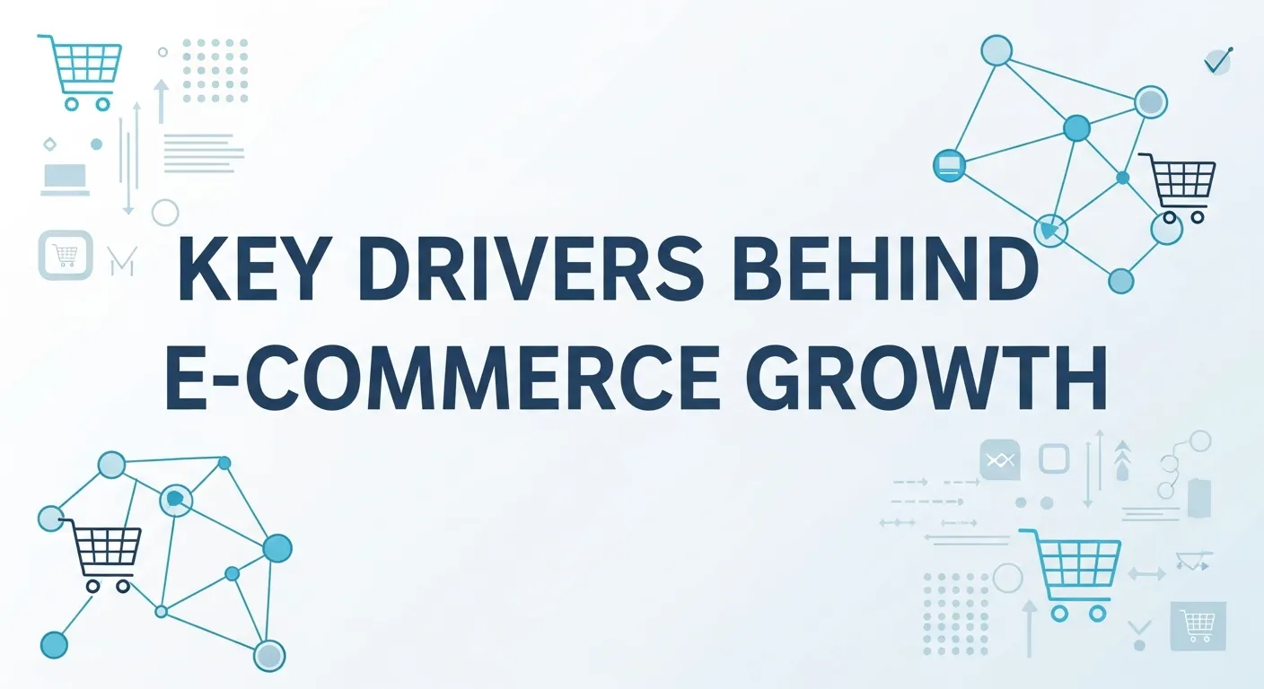 Illustration of online marketplaces powering the growth of e-commerce