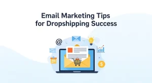 Online store promoting drop shipping products via email marketin