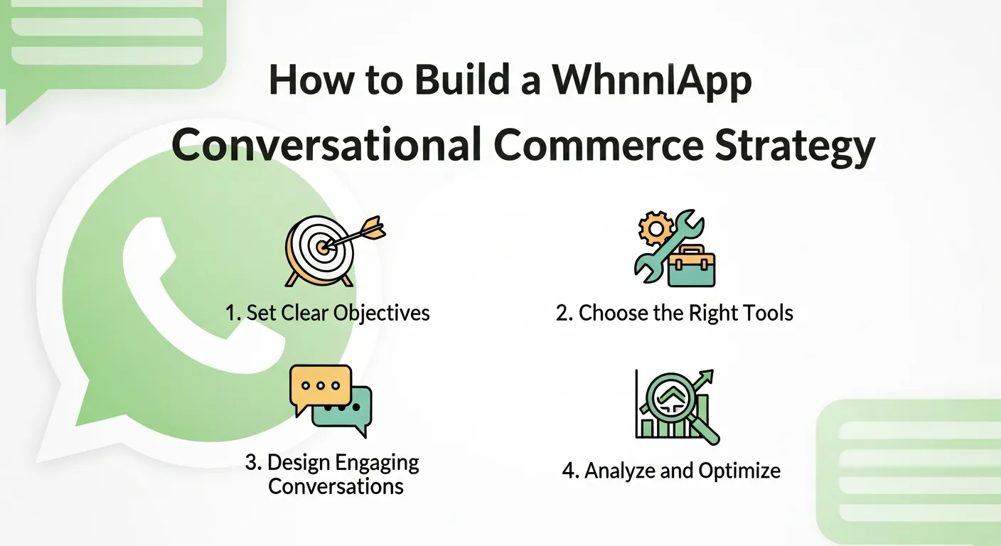 Visual of setting up WhatsApp for conversational commerce to boost online sales and customer interactions