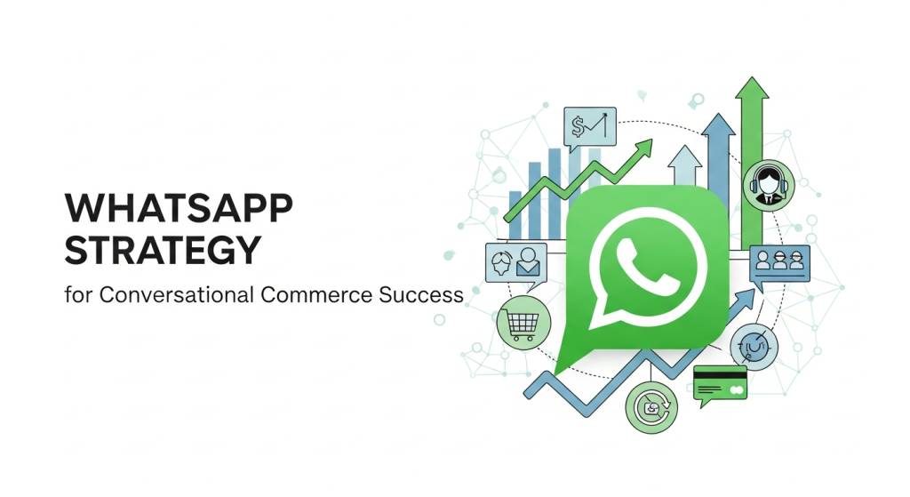 WhatsApp used in e-commerce conversational commerce, with chat-based customer support, automated messages, product recommendations