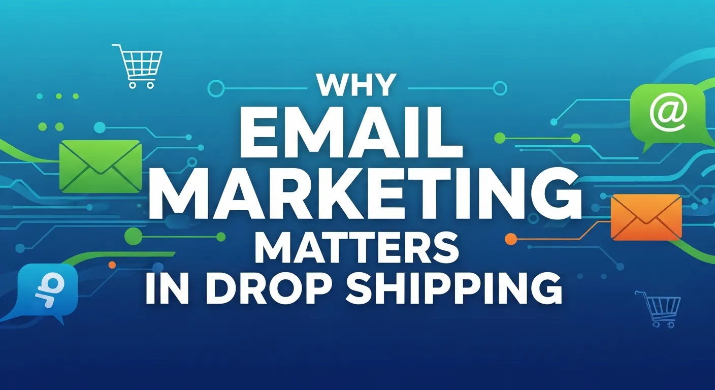 Online store promoting drop shipping products via email marketin