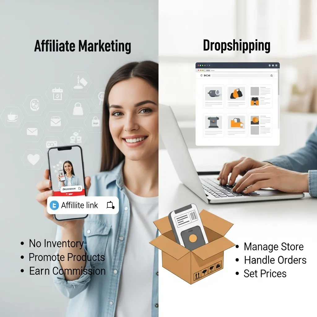 Affiliate Marketing vs Dropshipping