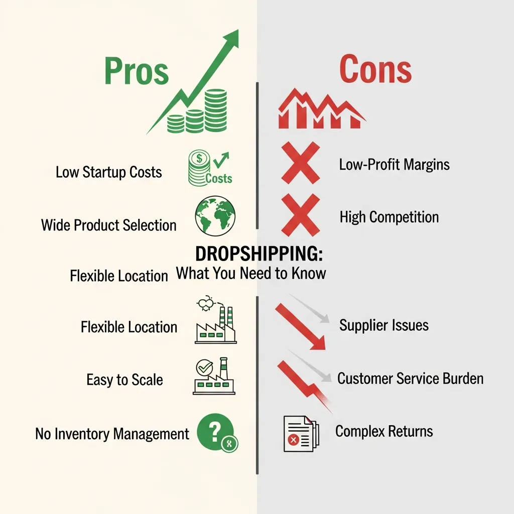 Pros and Cons of Dropshipping 