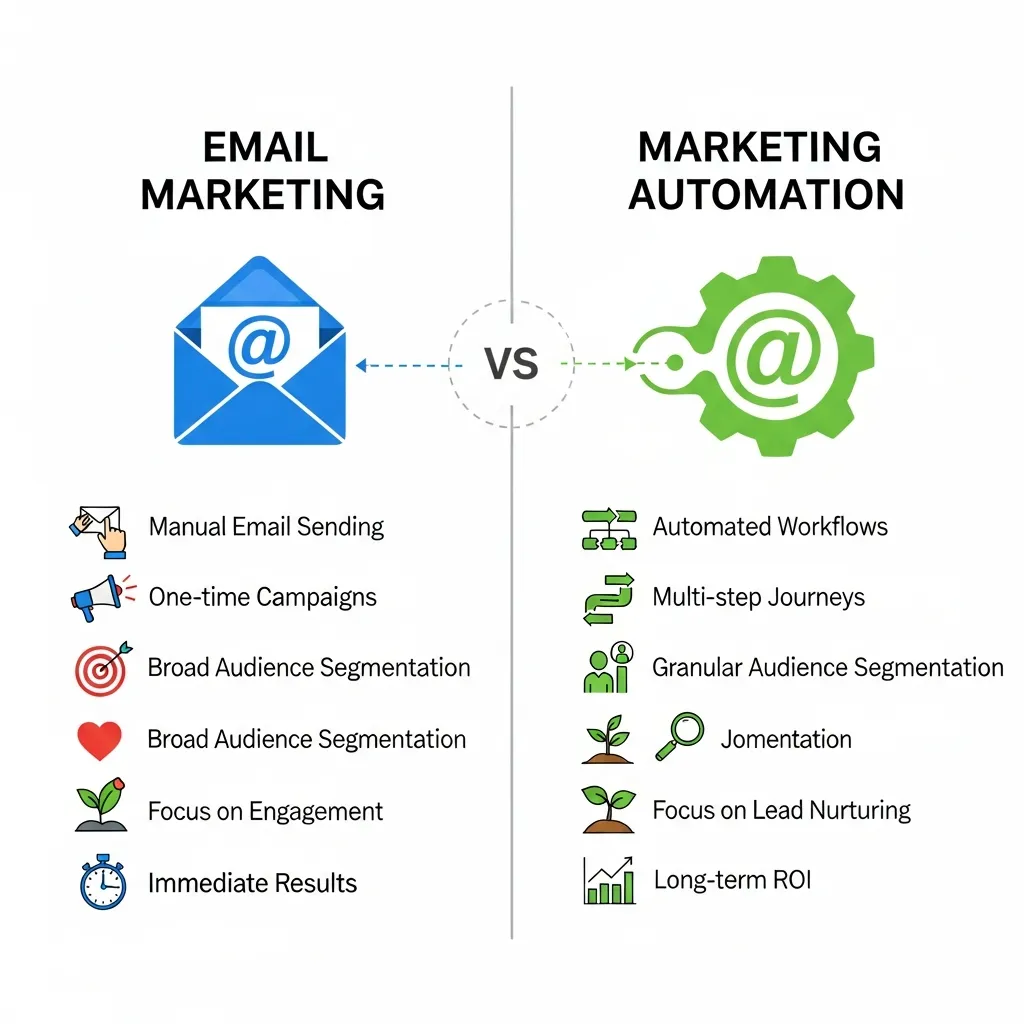 Email Marketing vs Marketing Automation