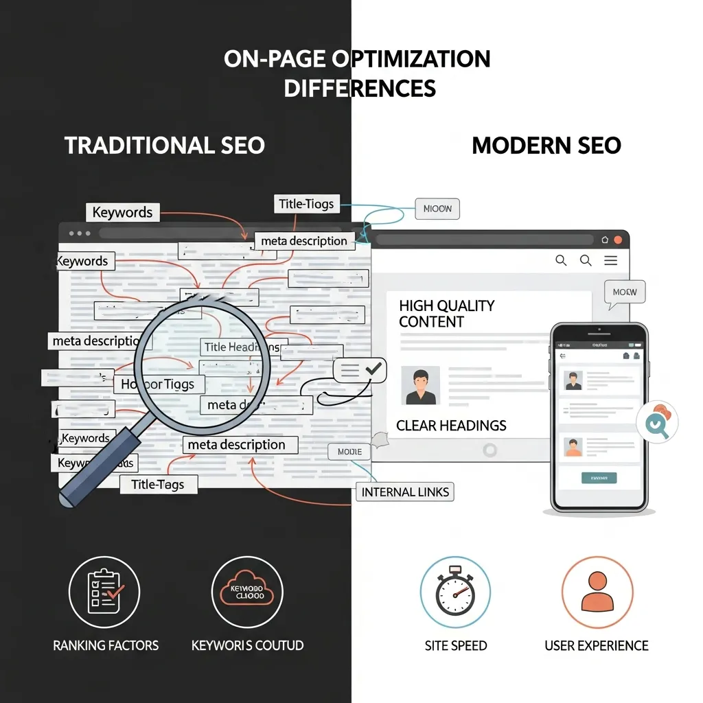 On-Page Optimization Differences