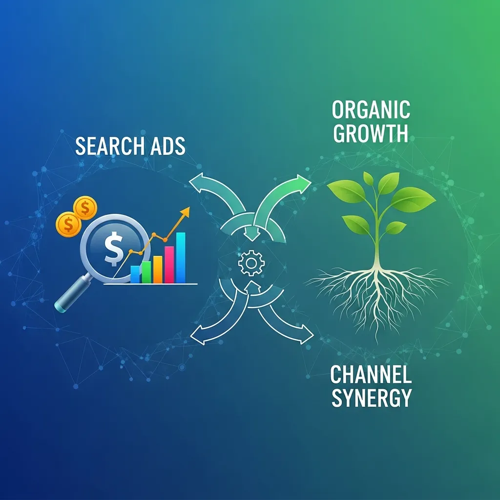 Search ads, organic growth, and channel synergy