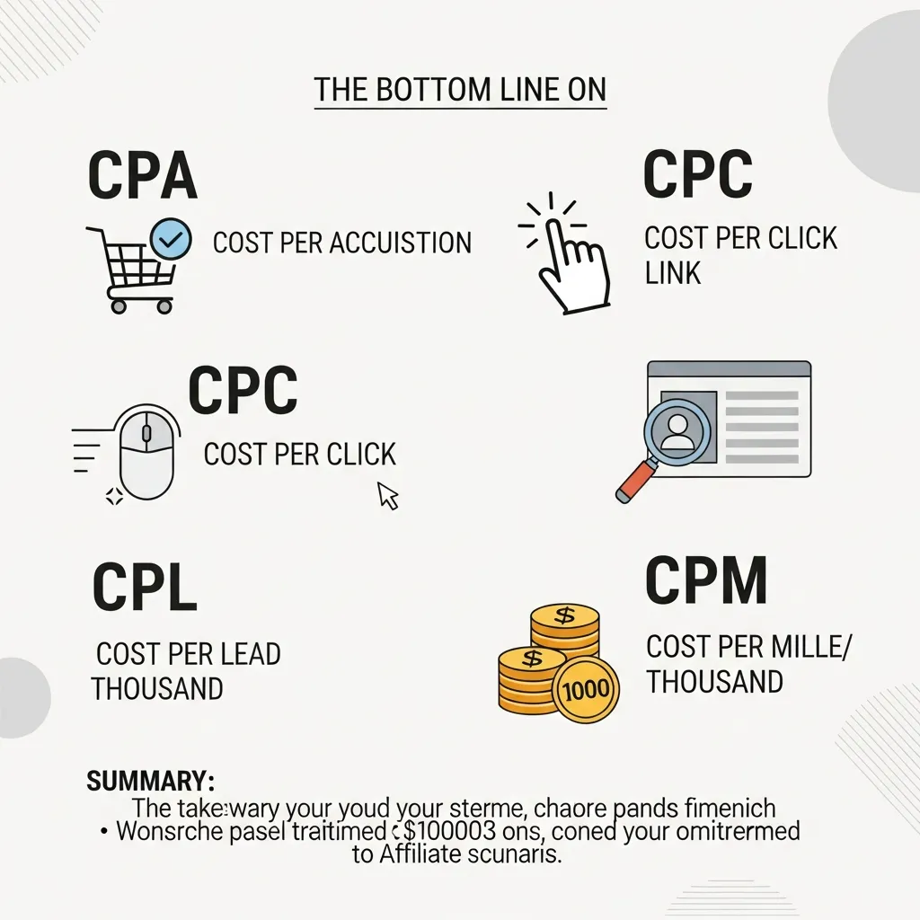 CPA vs CPC vs CPL vs CPM in Affiliate Marketing
