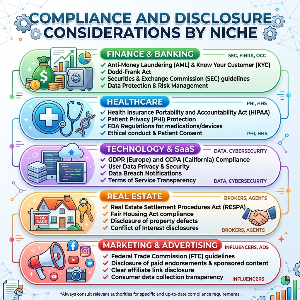 Compliance and Disclosure Considerations by Niche