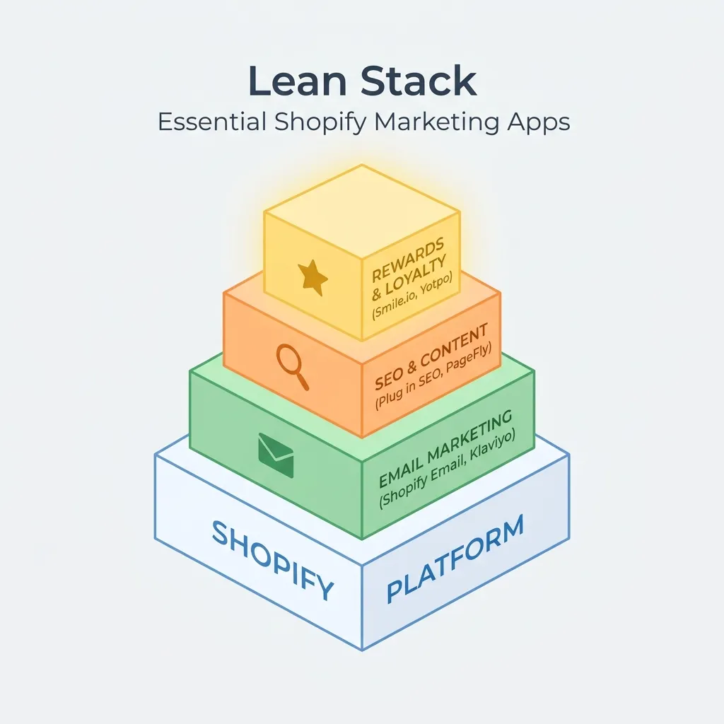 Building a Lean Stack of the Best Shopify Apps for Marketing