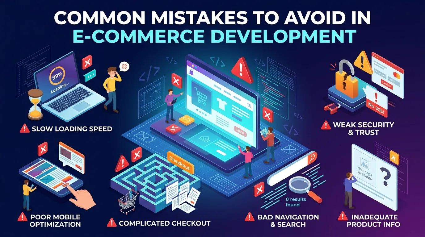 Common Mistakes to Avoid in E-Commerce Development